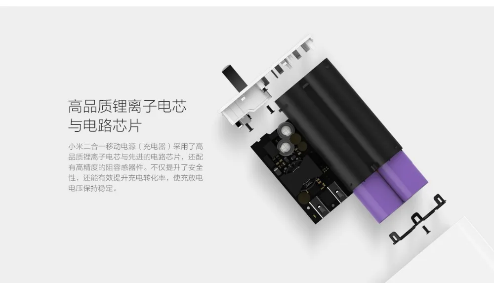 Original XIAOMI 2in1 Power Bank And Fast Wall Charger Dual USB 5V 3A 5000mAh 5V 2.4A Power Bank For iPhone Xiaomi Samsung Phone (10)