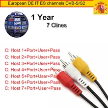 cccam cline for 1 year spain portugal italy poland Satellite Receiver tuner DVB S2 cline for 1 year europe