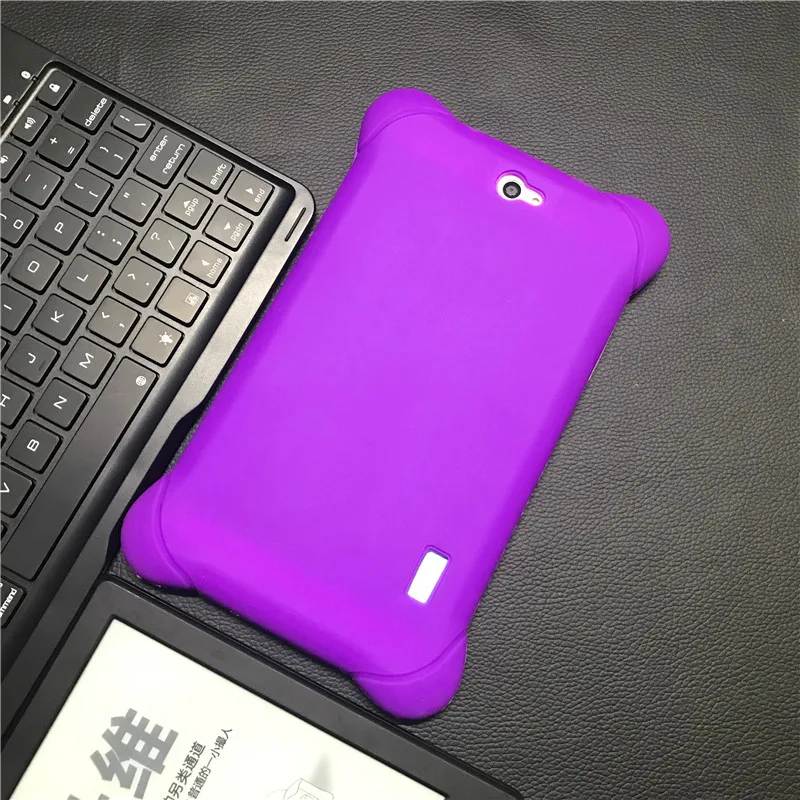 Противоударный утолщение защитной оболочки для iPhone 7 дюймов планшет Archos Core/доступа 70 3g мягкая накладка на заднюю панель из силикона чехол 5 цветов - Цвет: Фиолетовый