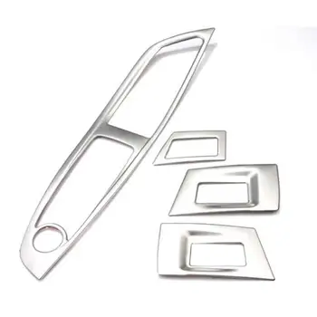 

Car styling Window Lifter Control Frame Window Switch Decor Armrest Panel Cover Sticker for BMW F10 5 series Accessories LHD