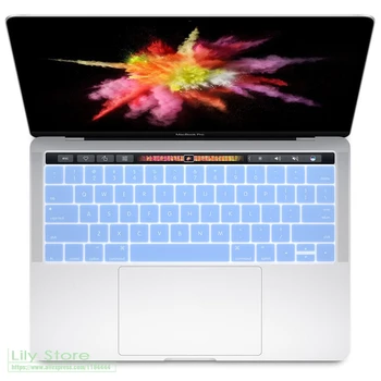 

Silicone Keyboard Cover Keypad Skin For Macbook Pro 13" 15 13.3 15.6 A1706 A1707 Us Layout 2017 Release New Touch Bar