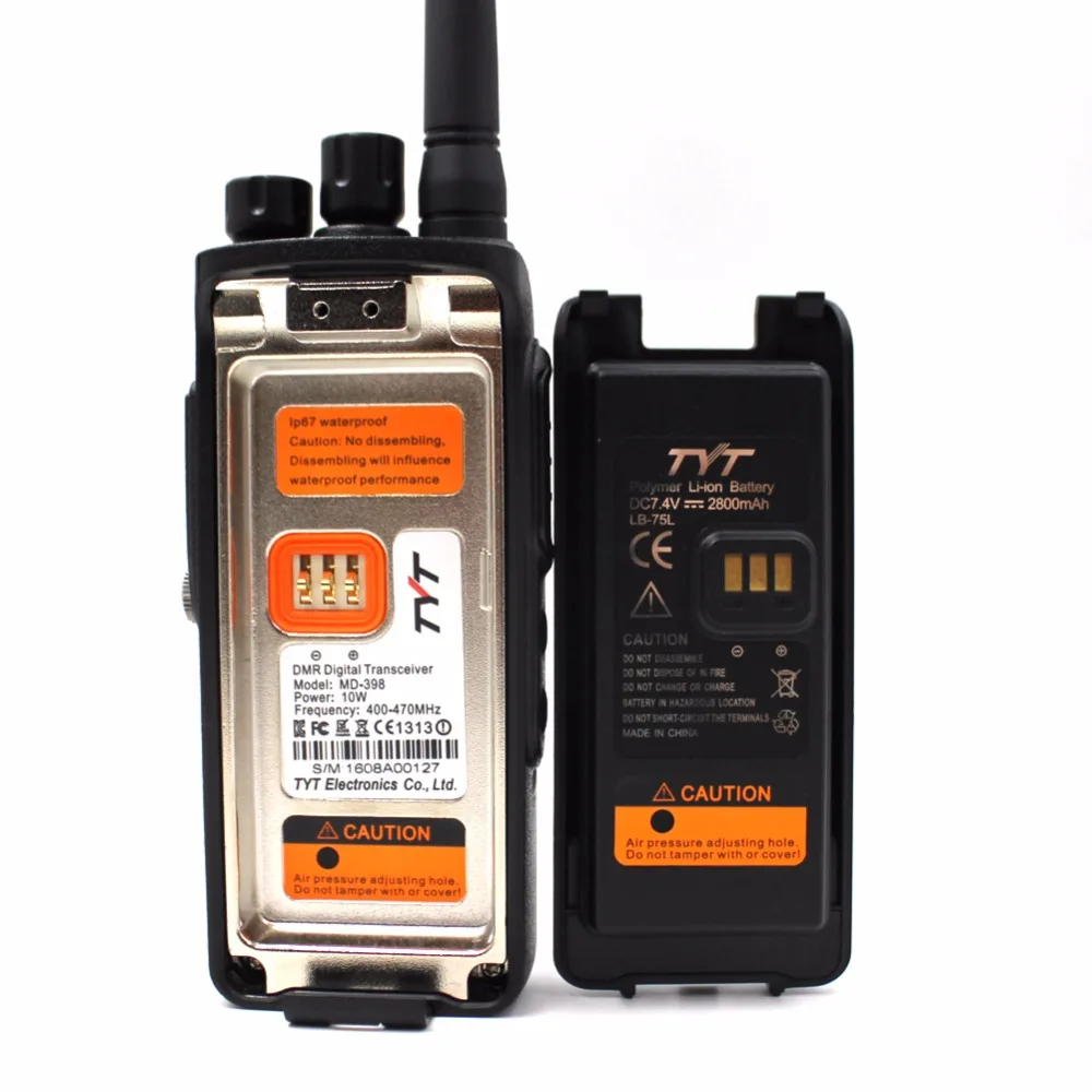 TYT md 398 цифровая рация 10 Вт UHF 400 470 МГц Двусторонняя радиосвязь любительский