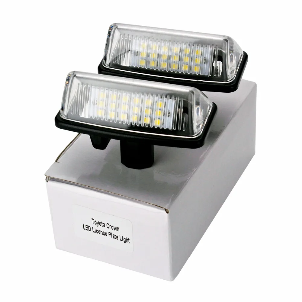 HengChiLun 2X 12V 6000K LED Number Plate Light Lamp Car LED License