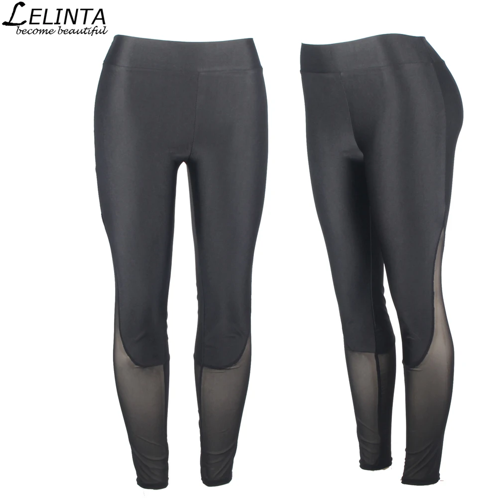 LELINTA Leggings For Women Yoga Compression Pants Women Sports Gym Tights Woman Sportswear Sports Fitness Slim Mesh Yoga Pants