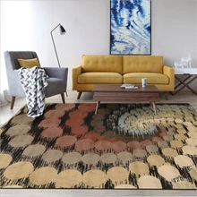 Ковры для гостиной в европейском и американском стиле, абстрактные Геометрические элементы, точечный узор, ковер для спальни, нескользящий коврик для пола