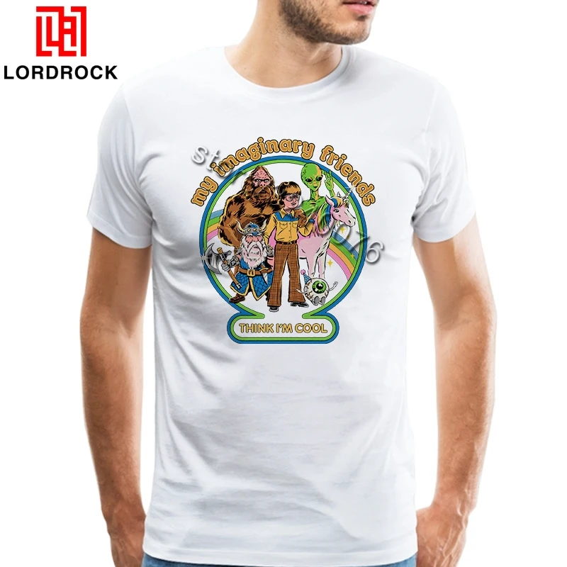 

Fashion Design Summer T Shirt Men Short Sleeves My Friend Viking Tee Shirts Male Streetwear funny alien T-shirt Cartoon Tshirts