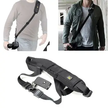 

Black Single Shoulder Sling Belt Strap For DSLR Digital SLR Camera Quick Rapid