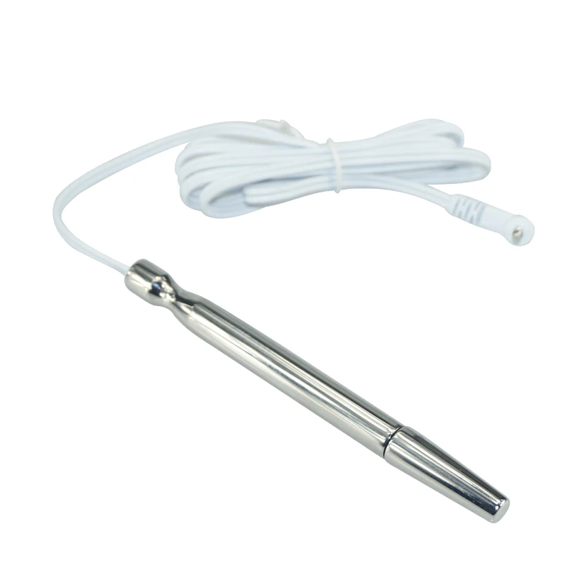 Electro shock wave physical therapy device stainless steel urethral sound penis dilator plug massager electric sex toys