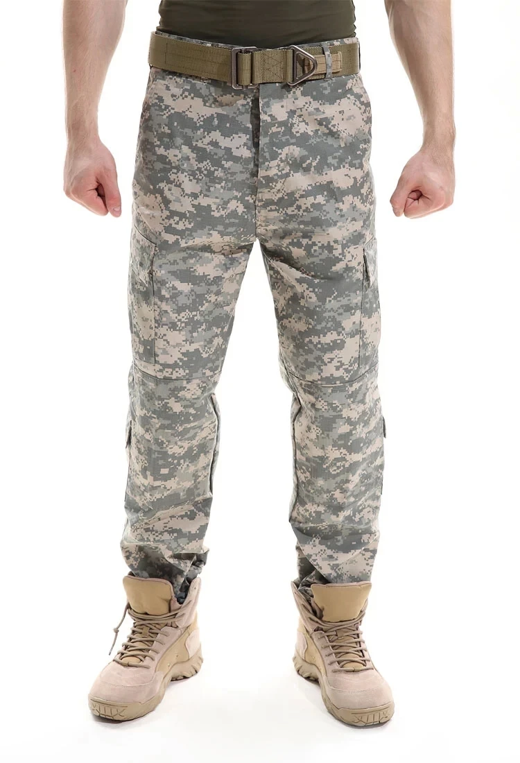 

ACU camouflage trousers slacks and anti-scrape tactical pants male combat pants wearing combat trousers on sale