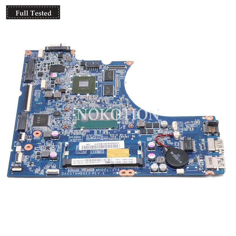 NOKOTION 14-дюймовая материнская плата для ноутбука Lenovo FLEX 14 DA0ST6MB6E0 SR170 I5-4200U NVIDIA GeForce