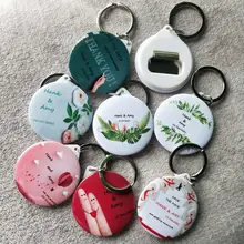 50 шт персонализированное имя, дата открывалка для бутылок брелок свадебные подарки для гостей Свадебные сувениры Свадебный Сувениры и подарки