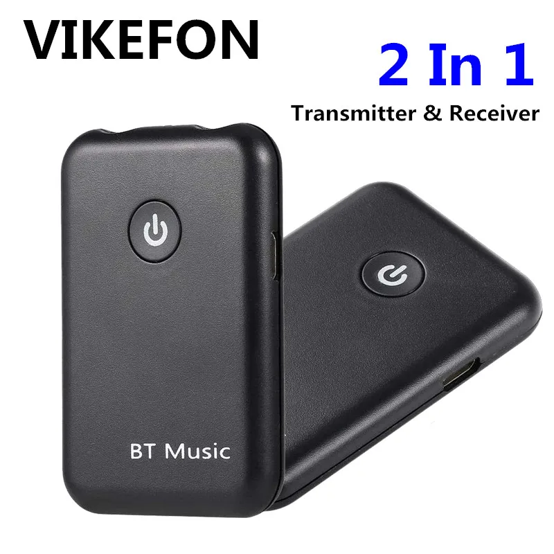 

VIKEFON Bluetooth Receiver Transmitter 2 in 1 Wireless Bluetooth Aux Audio Receiver 3.5mm Jack Car Adapter for TV PC Headphone