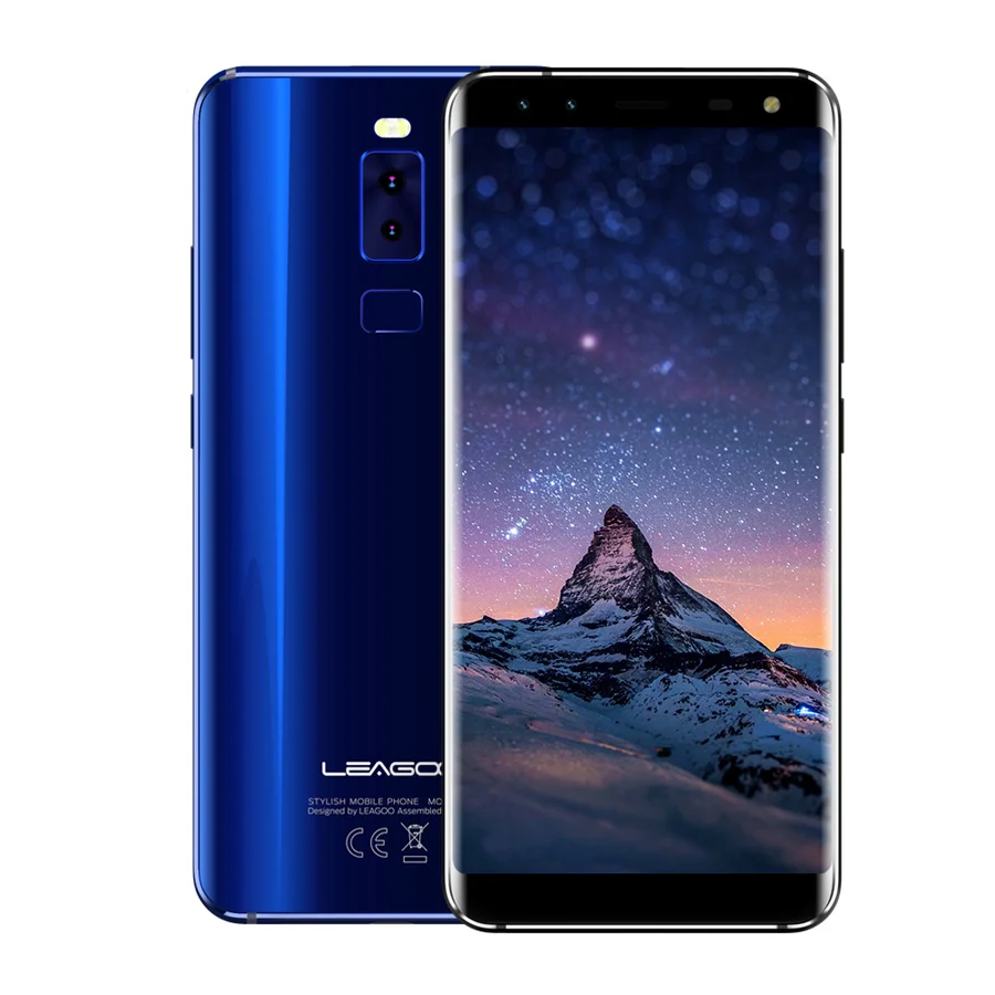 Leagoo S8 18:9 дисплей 5,7 ''HD MT6750T Восьмиядерный Android 7,0 3 ГБ ОЗУ 32 Гб ПЗУ отпечаток пальца 13 МП 4 камеры мобильный телефон - Цвет: Blue