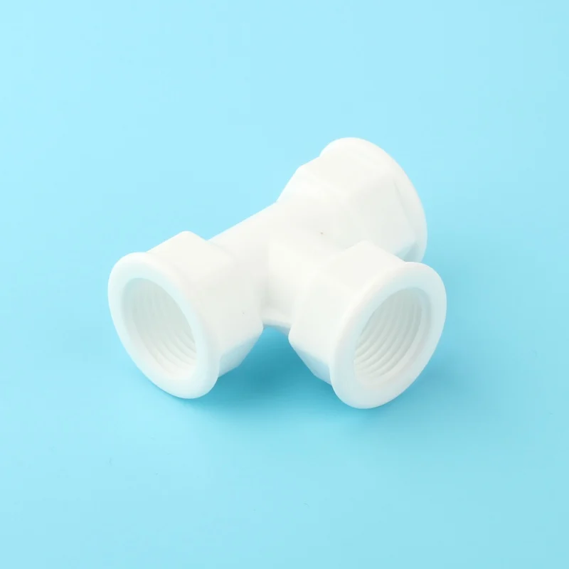 5 Pcs UPVC 1/2'' Thread Tee Connector High Quality Plastic Irrigation