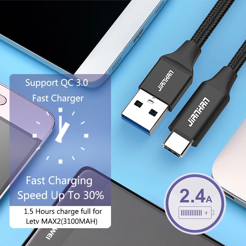 2 шт Usb 3,0 type C кабель Usb C Быстрая зарядка кабель для передачи данных 2.4A для samsung Galaxy S9 Xiaomi huawei Реверсивный мобильный телефон