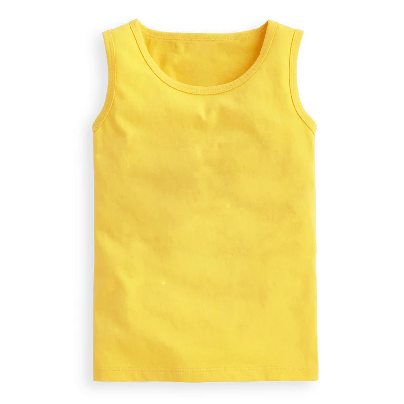 Летние футболки для мальчиков повседневная хлопковая футболка без рукавов с круглым вырезом для мальчиков, спортивный жилет для мальчиков детская одежда футболки