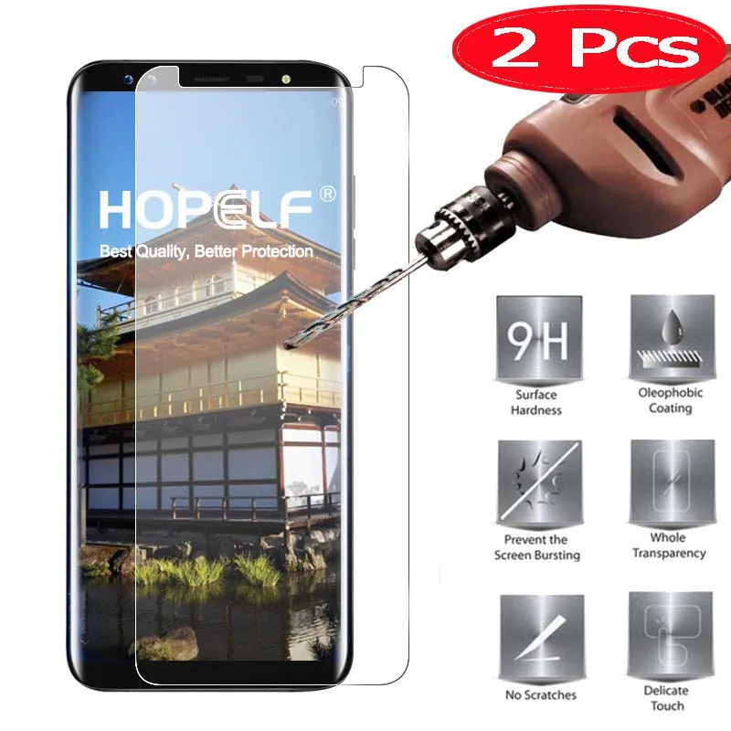 

2 Pieces HOPELF Screen Protector for Blackview S8 Tempered Glass on 2.5D 9H on Phone Film Tempered Glass for Blackview S8