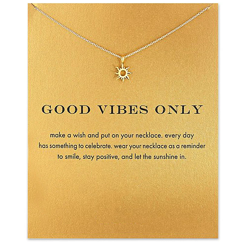 

Fashion Gold Sun Necklace Women Pendant Clavicle Chain Statement Choker Necklaces Valentine's Day Gift Card Collares mothers day