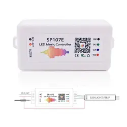 DC5V-24V SP107E светодио дный Управление; Bluetooth Музыка RGB SPI Управление по мобильному телефону APP полный Цвет 2812 2811 1903 светодио дный pixel Газа JQ