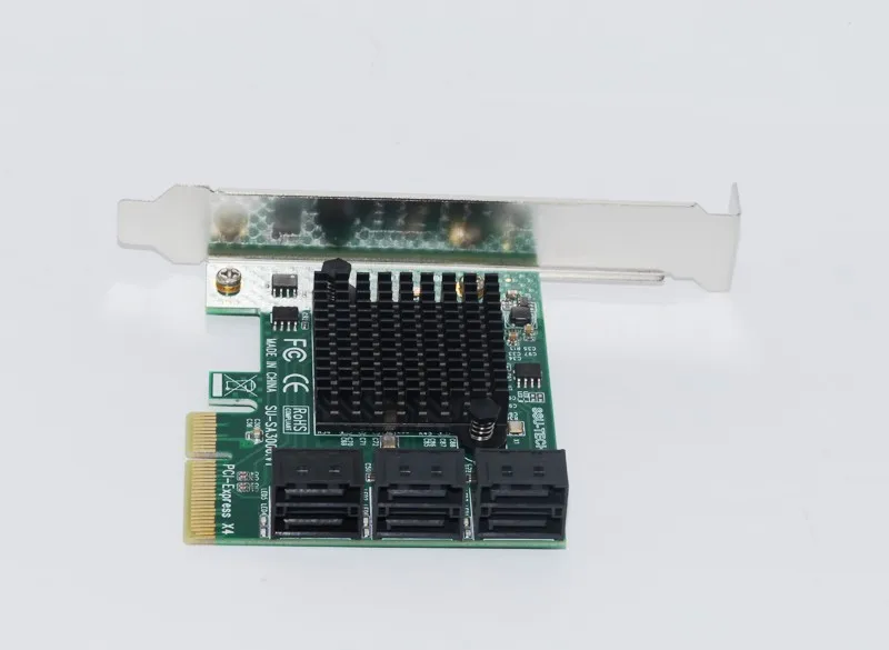 Плата расширения PCI Express с 6 портами SATA 3 0 Гбит/с переходник одного порта до 500 МБ