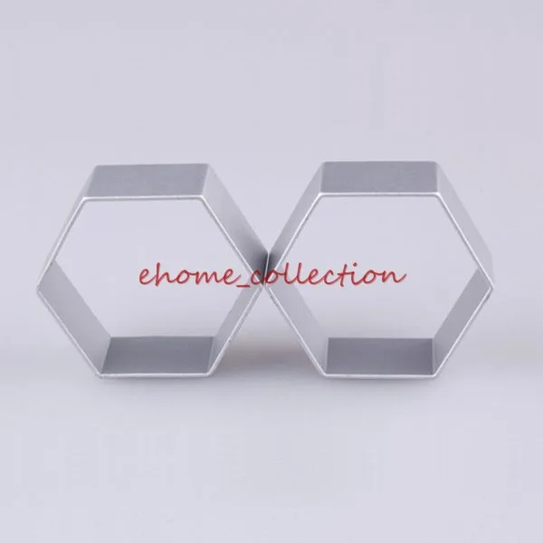 

HOT SALE 5 Pcs/Lot Hexagon Cake Cutter Mold Metal Tin Baking Mould Cookie Cake Decorating DIY Sugarcraft Bakeware Mold Tool