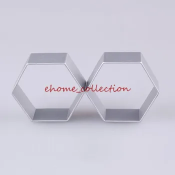 

HOT SALE 5 Pcs/Lot Hexagon Cake Cutter Mold Metal Tin Baking Mould Cookie Cake Decorating DIY Sugarcraft Bakeware Mold Tool