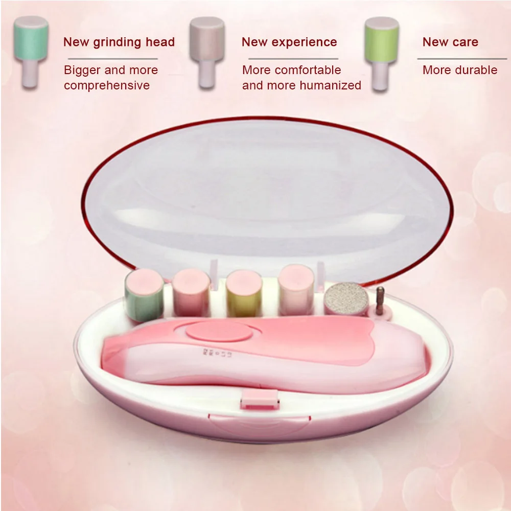 6 в 1 Детские Безопасные инструменты для шлифования ногтей набор инструментов для ухода за ногтями для новорожденных детей безопасный Многофункциональный шлифовальный головка подарок для детей
