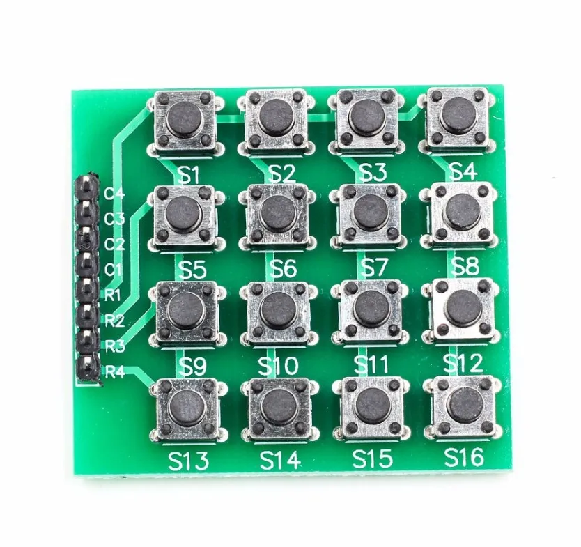8pin 4x4 4*4 Матрица 16 клавиш клавиатура с кнопочной панелью макетная плата модуль