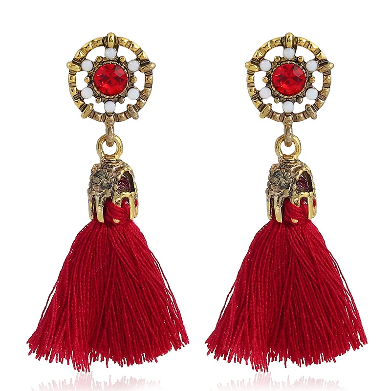 

Bohemian Hollow Out Dangle Earrings for Women Turkish Jewelry Tassel 2018 Statement Earring Female Earings Brincos Dropshipping