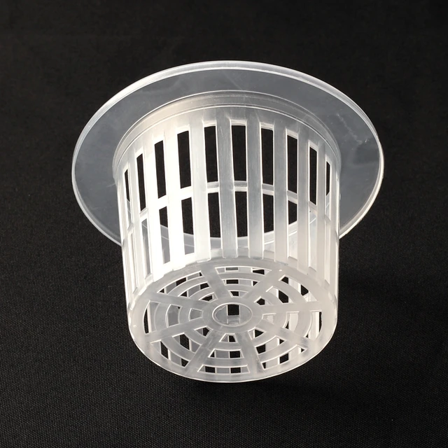 6pcs 110*78.5*70mm Mesh Pot Net Cup Vegetable Grow Basket Aquaponics Cup Hydroponic Pot Aeroponic Basket Green Thumb