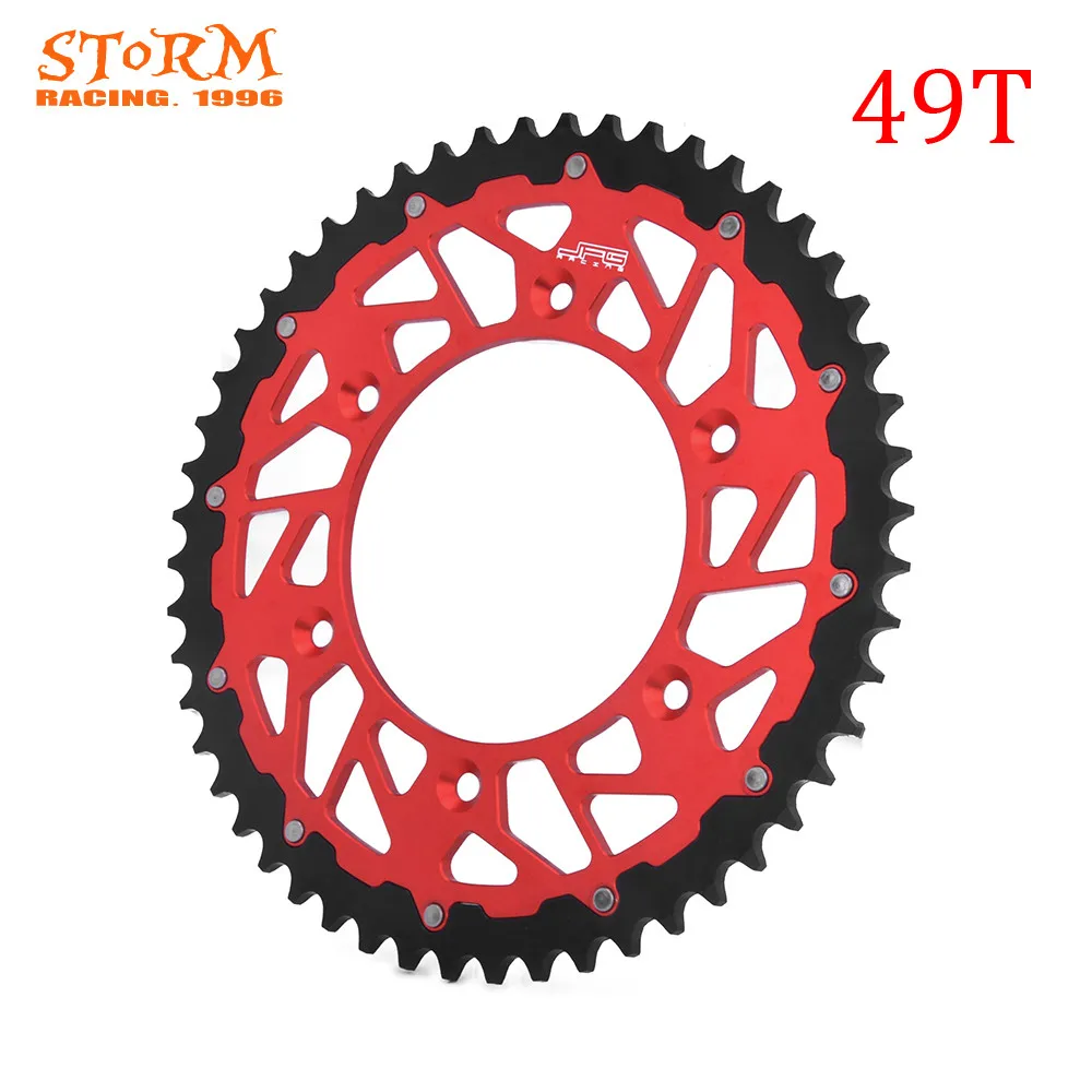 45, 47, 48, 49, 50, 51, 52, модель Т зубы мотоцикл Сталь Алюминий композитный Задняя звездочка для HONDA CRF XR CRM XL 230 250 125 450 500