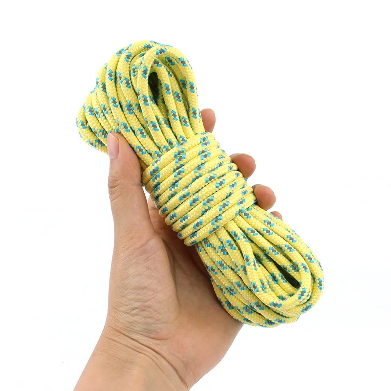50 м Открытый светоотражающий шнур 5 мм смелый тент Guy line Rope Guy для кемпинга палатки гвоздь веревка солнцезащитный тент аксессуары