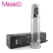 Meselo Electric Penis Enlargement Sex Toys For Man Penis Pump Delay Penis Trainer Adult Men Enhancer USB Charge Male Masturbator