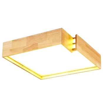 

Creative wooden Ceiling Lights bedroom lamp Japanese tatami log lamp Nordic style led master bedroom lamp LU824424