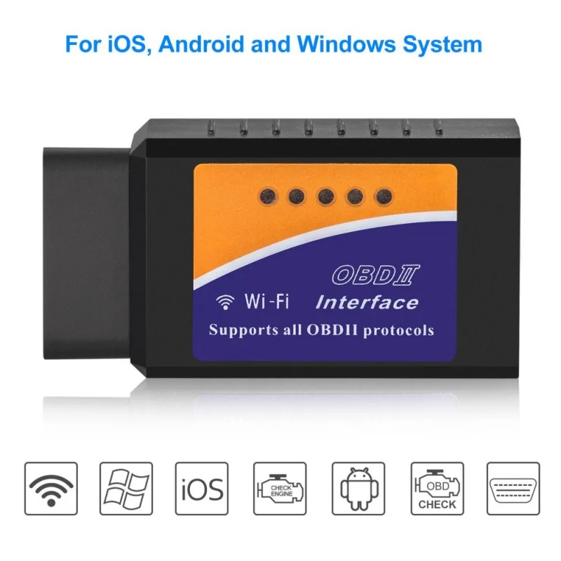 Супер Мини V03HW инспекционный инструмент V1.5 wifi PIC18F25K80 чип OBD2 OBDII считыватель кодов wifi для Android/IOS