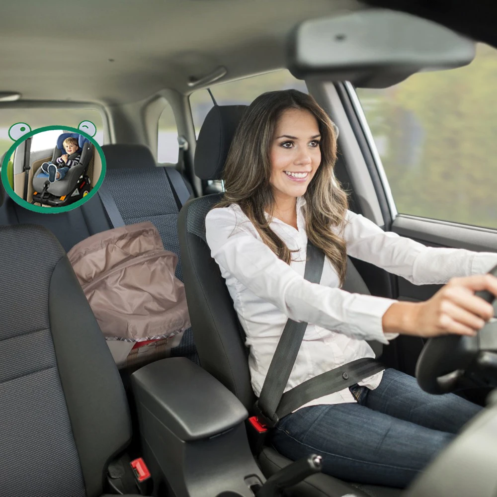 Зеркало для детского автомобиля с широким обзором, регулируемое автомобильное заднее сиденье, безопасное зеркало для ухода за младенцем, детский монитор
