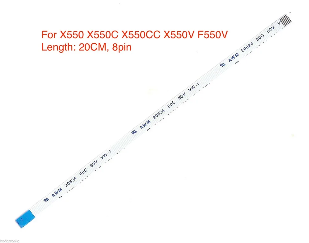 Free Shipping for ASUS X550V X550C X550CC F550V X550 Flex Palmrest Touchpad Trackpad Mouse ribbon cable 8pin 20cm Free Shipping for ASUS X550V X550C X550CC F550V X550 Flex Palmrest Touchpad Trackpad Mouse ribbon cable 8pin 20cm