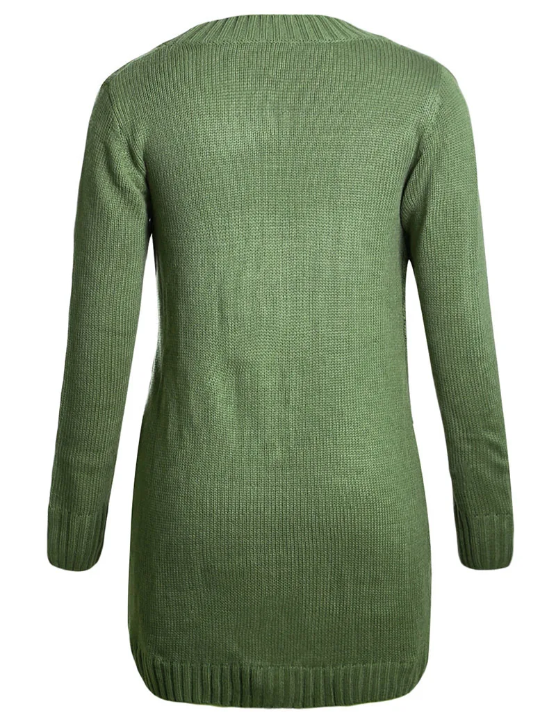 Green-Front-Pocket-and-Buttons-Closure-Cardigan-LC27837-9-7