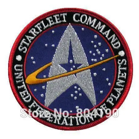 

Star Trek Starfleet Command 4" Movie TV Baseball Cap Iron On Sew On Patch Cosplay Comstume Wholesale Free Shipping Dropship