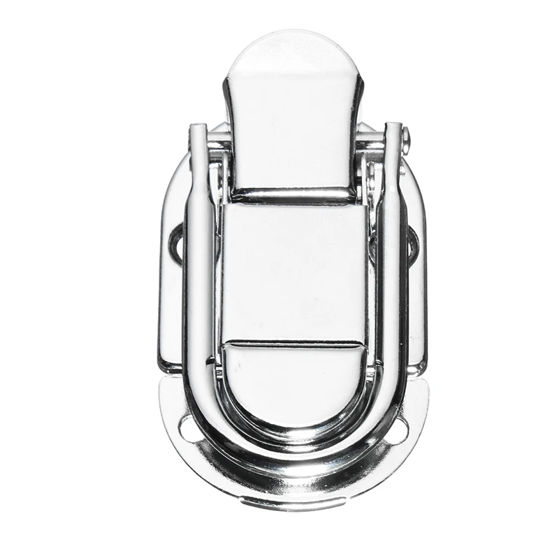 MTSPACE Luggage Guitar Musical Trolley Flight Case Button Knot Drawbolt Closure Latch For Gift Box Wooden Boxes Air Iron Silver