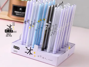 

cold summer cartoon design gel Pen Ink Pen School prize Office writing Supply student Stationery gift black Neutral pen 36pc/lot