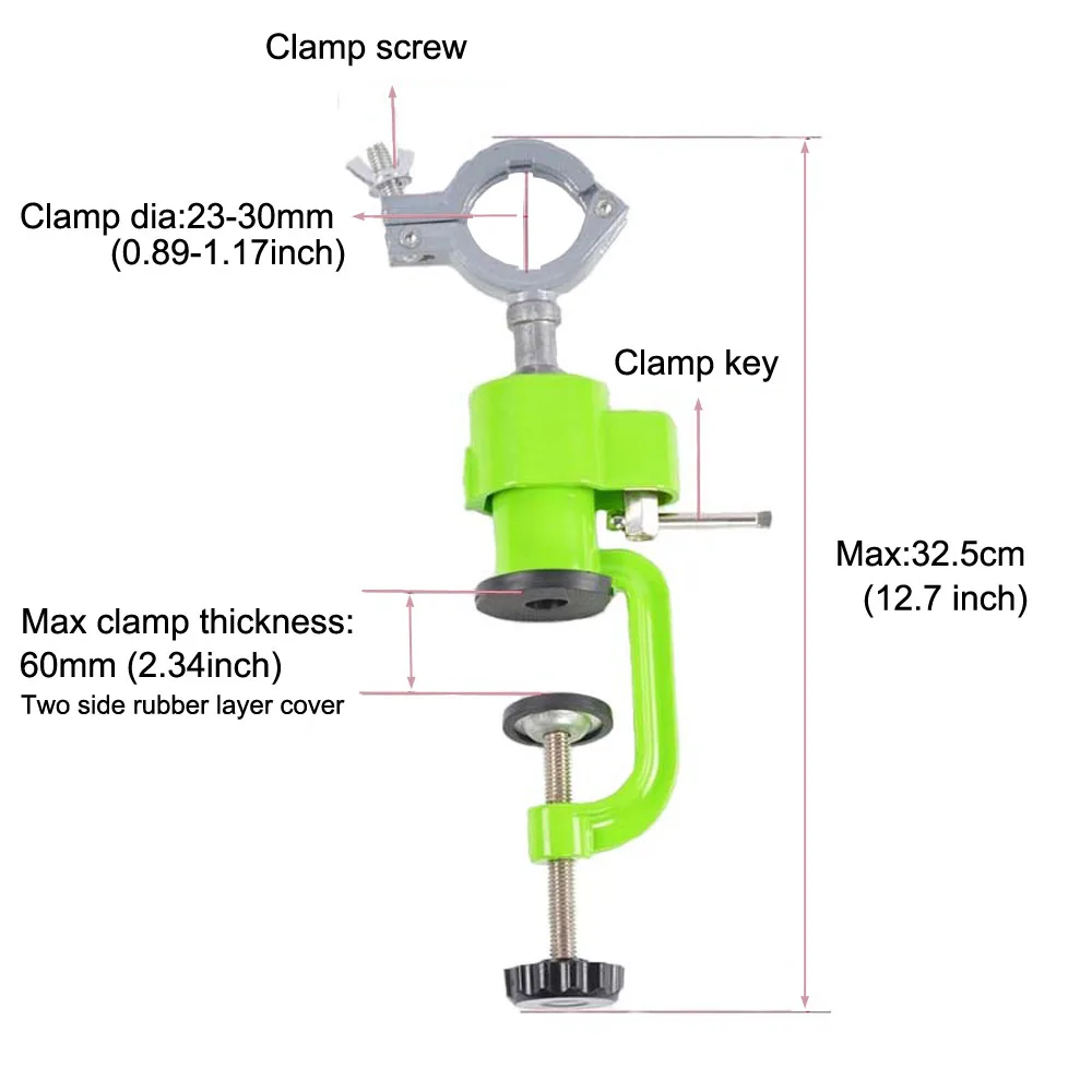 Meuleuse Perceuse électrique 360 ° Bench Vise Stand Support Support Pince travail du bois