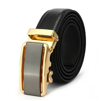 

2018 New High Quality Men's Genuine Leather kemer Belt Luxury Male Waist Strap Designer Business Automatic Buckle cinto Belt