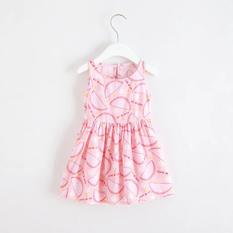 

Toddle Kids Clothes Summer Girls Dress Sleeveless Floral Princess Party Dress A-Line Roupas Infantis Menina Child Dresses
