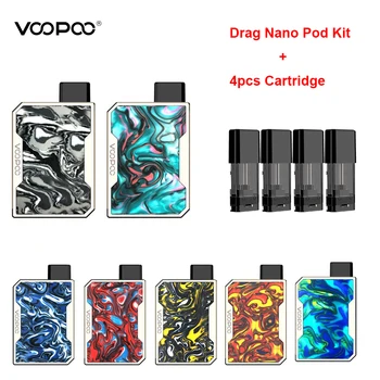 

Original VOOPOO DRAG Nano Pod Vape Electronic Cigarette Kit Pod System 750mAh battery 1ml Cartridge GENE chip Resin Panel Vapor