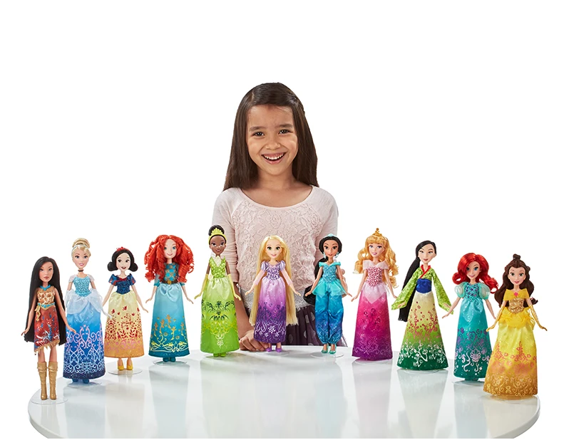 Hasbro disney Princess 11 дюймов Королевский Шиммер Мулан Белль Ариэль Синди Эльза Анна малыш девочки игрушка кукла Коллекция Модель подарок на день рождения