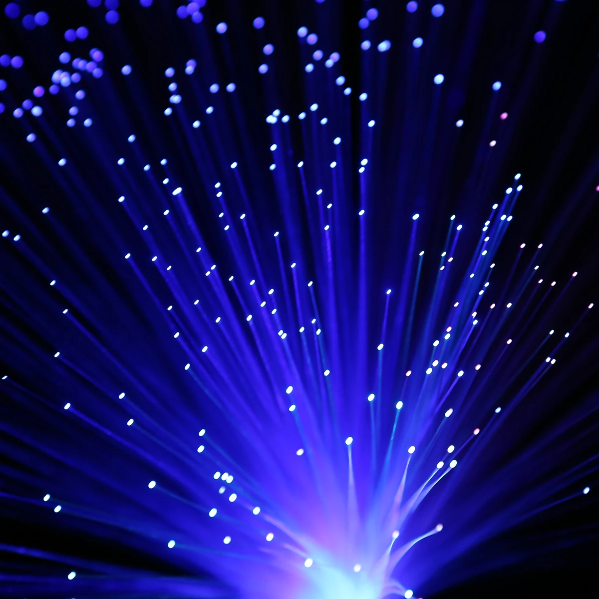 1pcs 12.6" LED Colorful Changing Fibre Optic Lamp Fountain Night Light Stand Home Room Dreamful Decoration