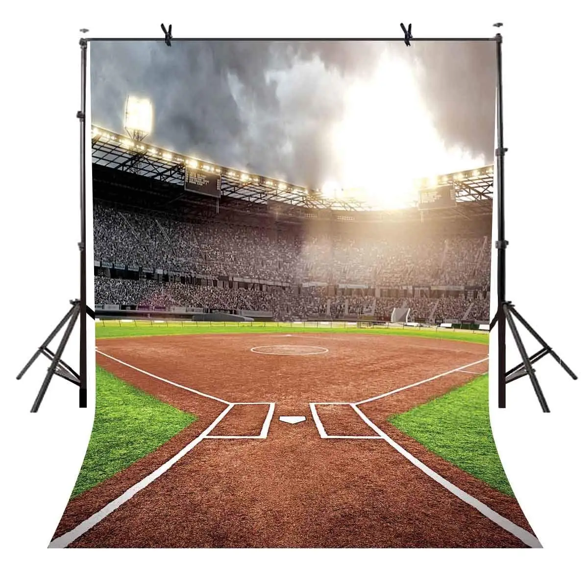 

5x7ft Stadium Backdrop Sunshine Boiling Stadium Hot Blood Photography Background and Studio Photography Backdrop Props