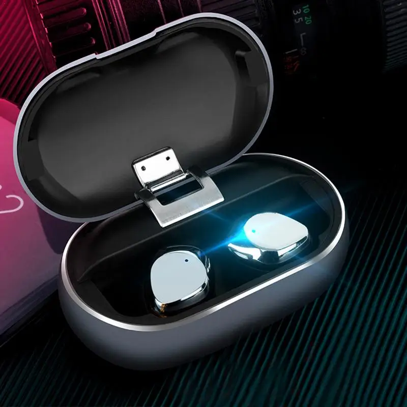 

X26 TWS bluetooth 5.0 Earphone True Wireless Earbuds IPX7 Waterproof Stereo Hifi Sound With MIC Metal Charge Case