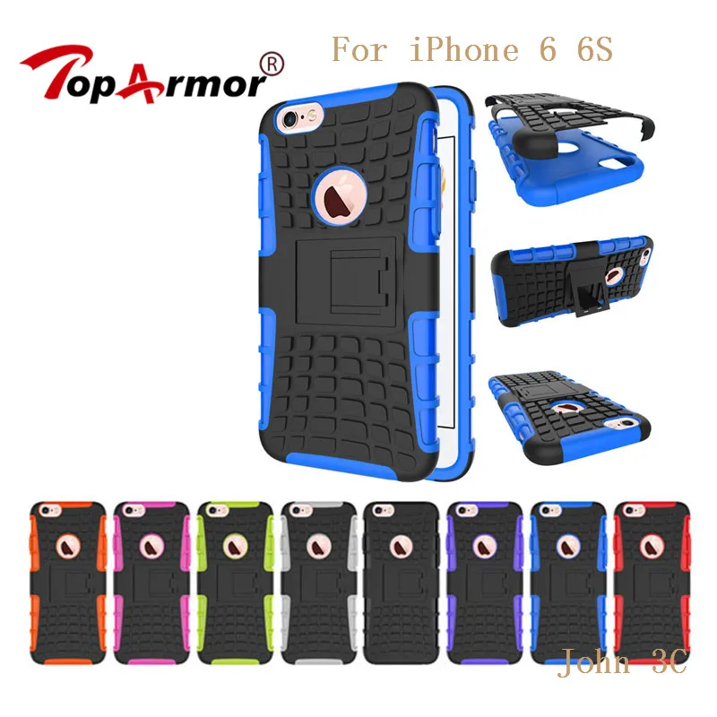 TopArmor Hot Armor Hard Case For iPhone 6 Heavy Duty Stand